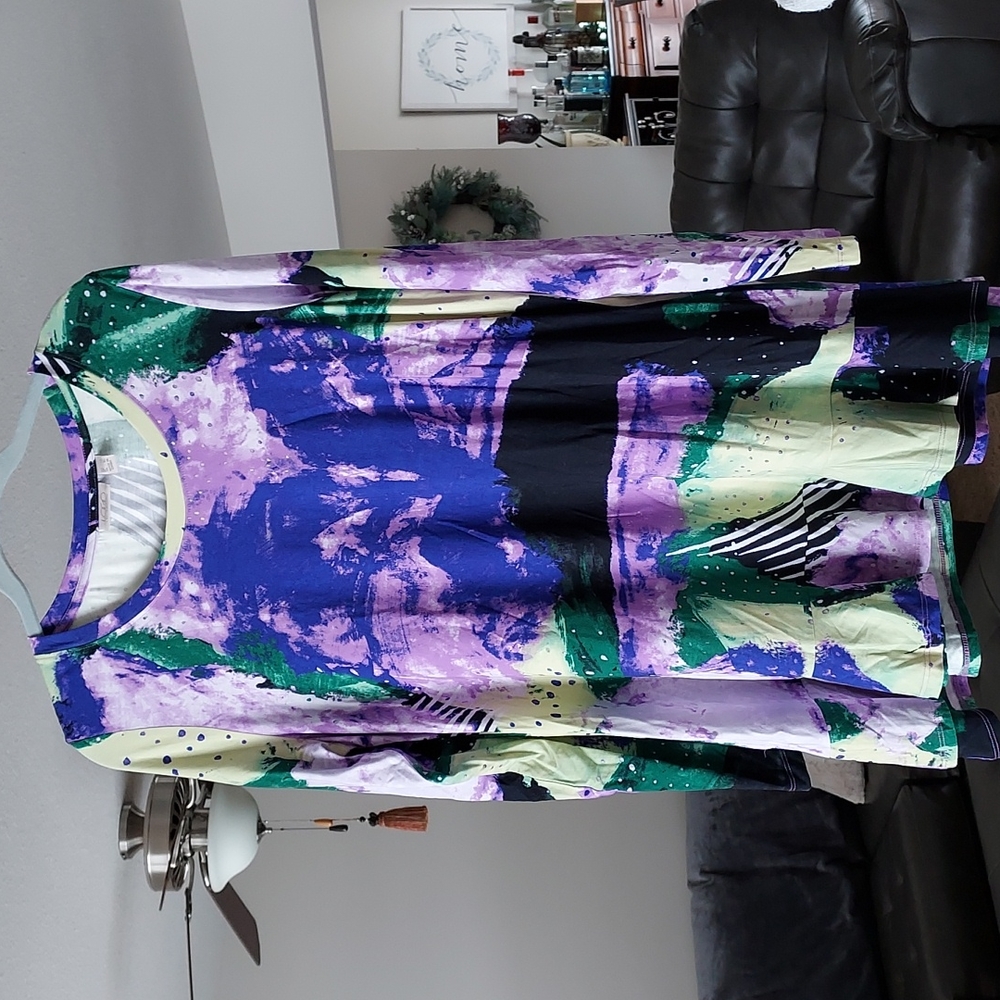 Lori Goldstein Tunic Top, sz large